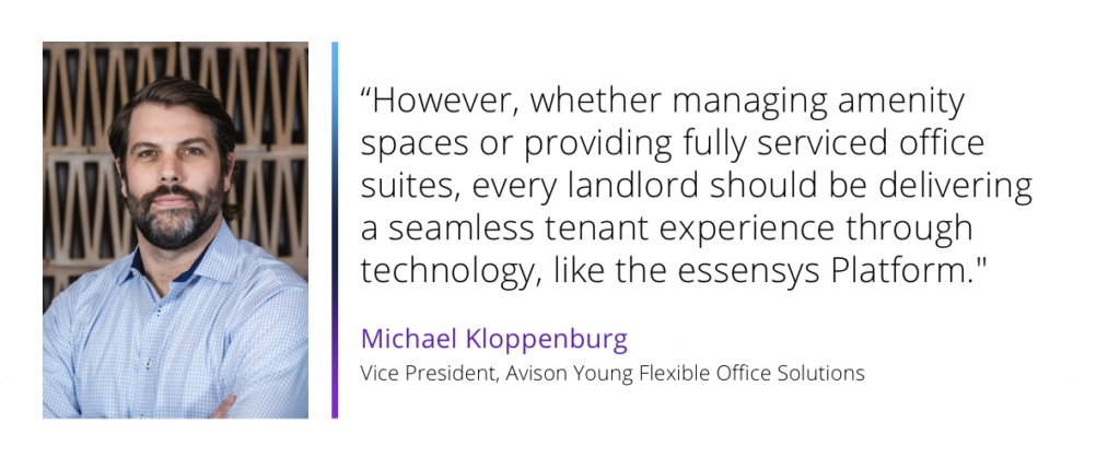However, whether managing amenity spaces or providing fully serviced office suites, every landlord should be delivering a seamless tenant experience through technology, like the essensys Platform.